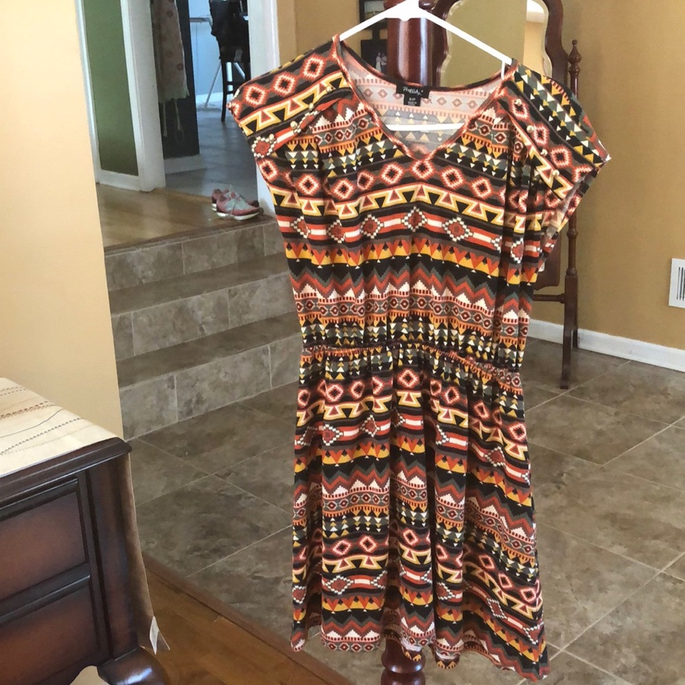 Western inspired mini dress.